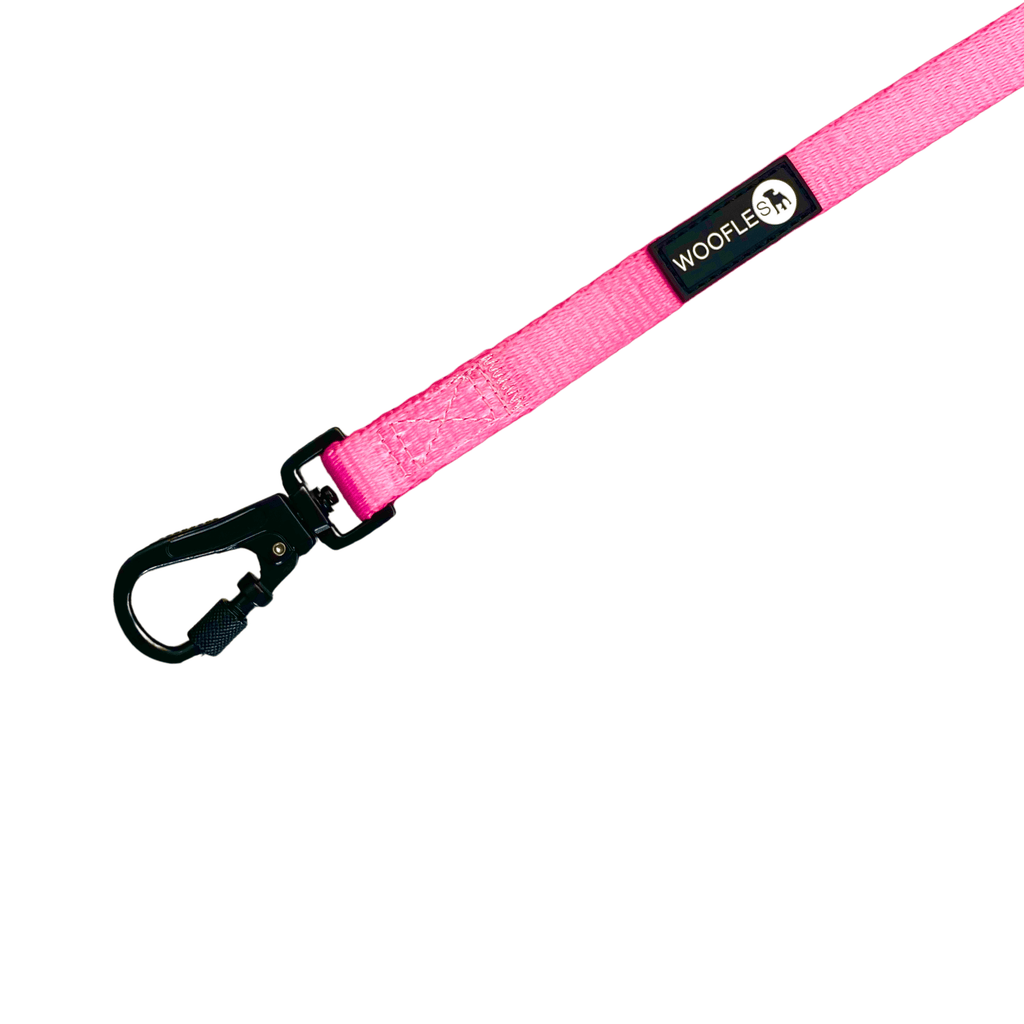 Maximum Comfort Carabiner Dog Lead - Pink